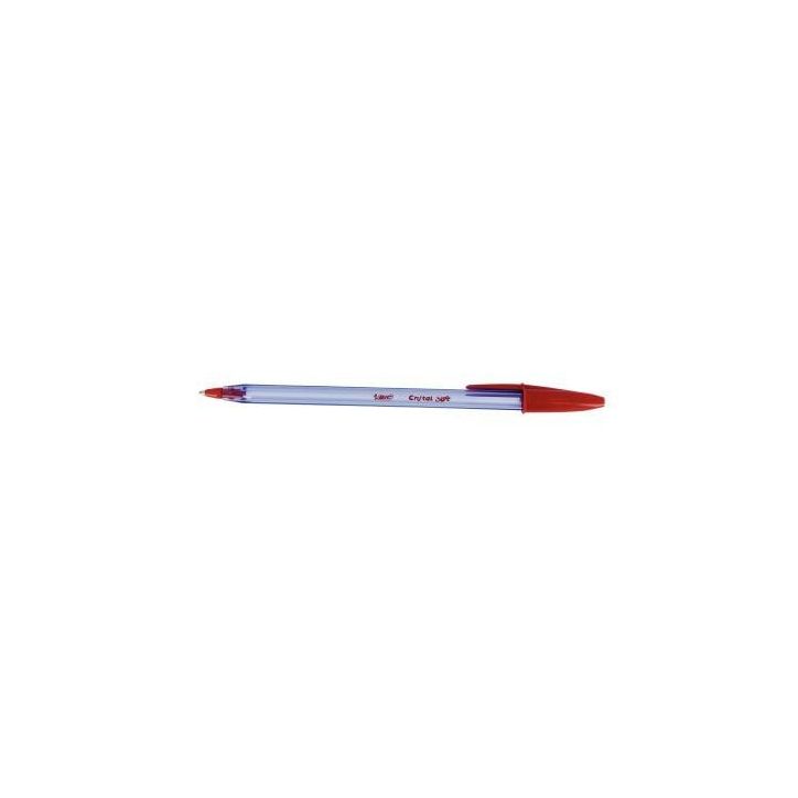 BIC Cristal Soft Stylos-Bille Pointe Moyenne (1,2 mm) - Rouge
