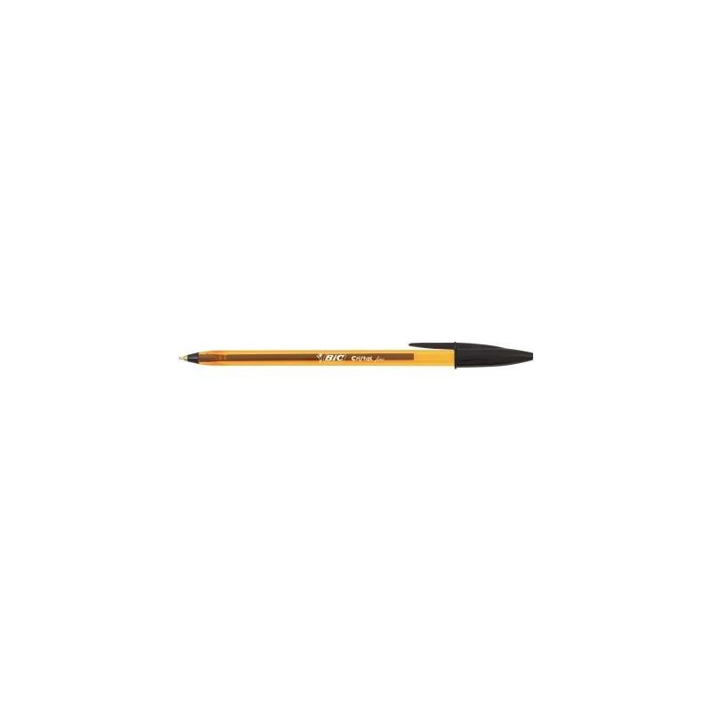 Achetez BIC Ecriture Cristal Original Stylos-Bille Pointe Fine (0,8 mm) - Encre De Couleur Noire pas..