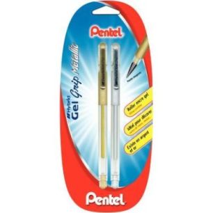 Achetez Blister de 2 rollers gel K118 or et argent 921 080 PENTEL pas cher sur Ma Rentrée Scolaire
