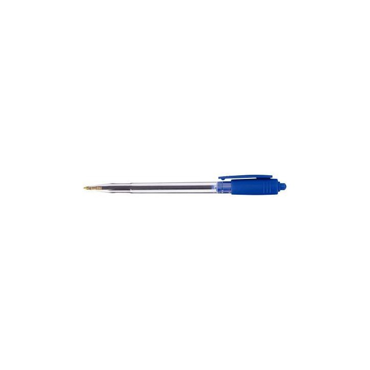Stylo bille rétractable Wiz pointe moyenne 1mm bleu 734003 WIZ