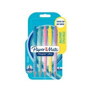 Achetez Blister de 5 stylos bille Flexgrip Ultra pastel 2162277 FLEXAM PAPER MATE pas cher sur Ma Re..