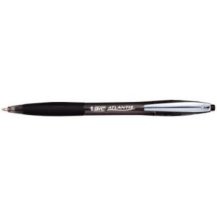 Achetez BIC Atlantis Soft Stylos-Bille Retractables Pointe Moyenne (1,0 mm) - Noir pas cher sur Ma R..