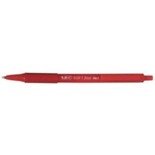 Achetez Stylo bille Soft Feel pointe moyenne rétractable rouge 837399 BIC pas cher sur Ma Rentrée ..