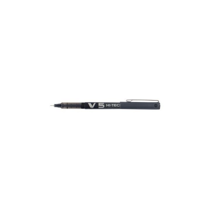 PILOT Stylo Roller pointe tubulaire 0,5 mm encre liquide Noire HI-TECPOINT BX-V5