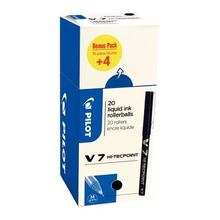 Achetez Ecopack 20 rollers V7 noirs dont 4 offerts 3131910516538 PILOT pas cher sur Ma Rentrée Scol..