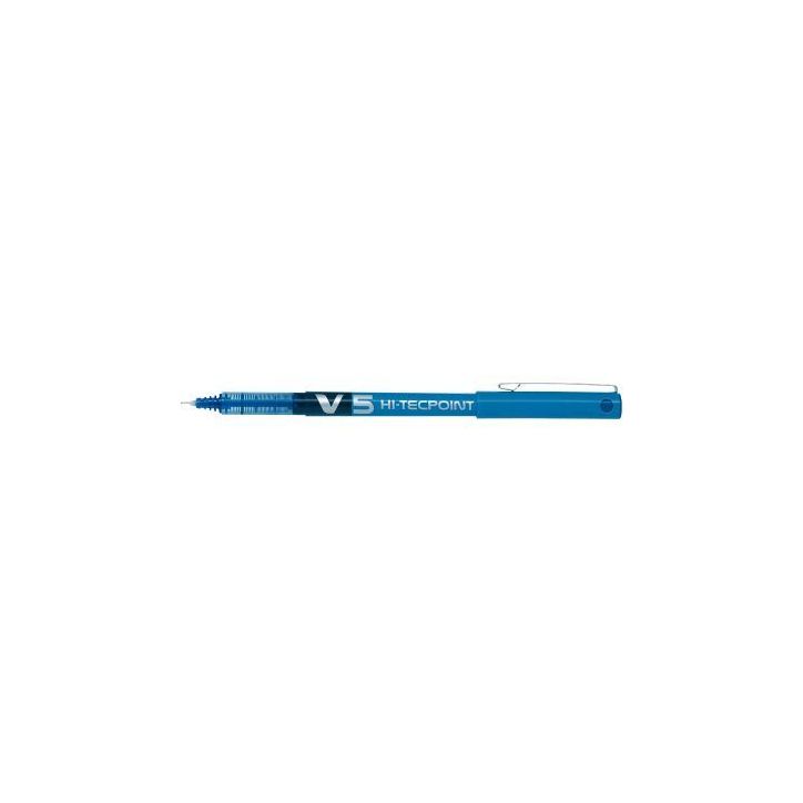 PILOT Stylo Roller pointe tubulaire 0,5 mm encre liquide Bleue HI-TECPOINT BX-V5