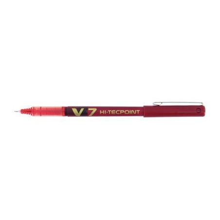 Achetez PILOT Stylo Roller pointe tubulaire 0,7 mm encre liquide Rouge HI-TECPOINT BX-V7 pas cher su..