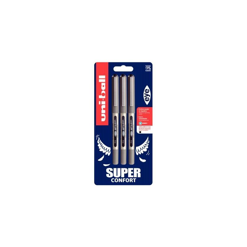 Achetez Blister de 3 rollers Eye noir UB157X3 PF N UNIBALL pas cher sur Ma Rentrée Scolaire