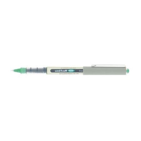 Achetez UNI-BALL Stylo Roller pointe métal fine encre liquide Verte UNI-BALL EYE UB 157 pas cher su..