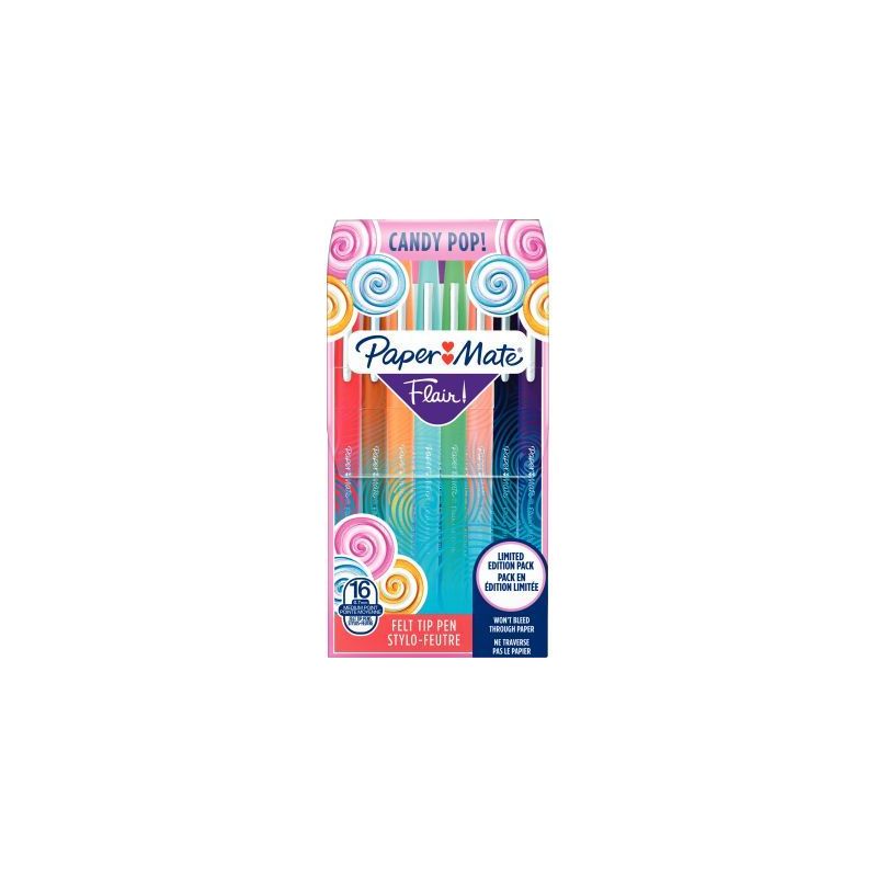 Achetez PAPERMATE Pochette de 16 Stylos feutres Flair Original Candy Pop, pointe 0,4mm pas cher sur .. Achetez PAPERMATE Pochette de 16 Stylos feutres Flair Original Candy Pop, pointe 0,4mm pas cher sur ..