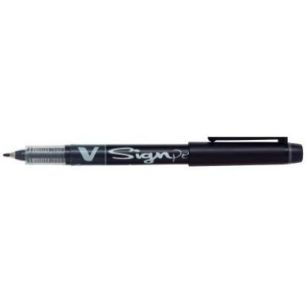 Achetez PILOT Stylo-feutre pointe en nylon largeur de trait 0,6 mm encre liquide Noire V-SIGN PEN pa..