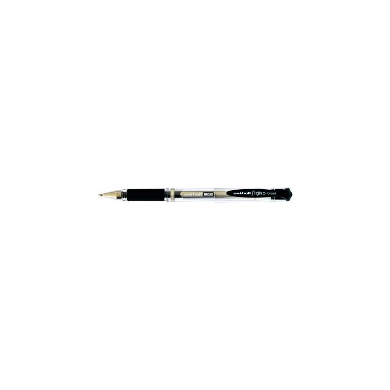 Achetez UNI-BALL Stylo bille pointe large encre gel Noire SIGNO BROAD, corps avec grip +capuchon UNI.. Achetez UNI-BALL Stylo bille pointe large encre gel Noire SIGNO BROAD, corps avec grip +capuchon UNI..