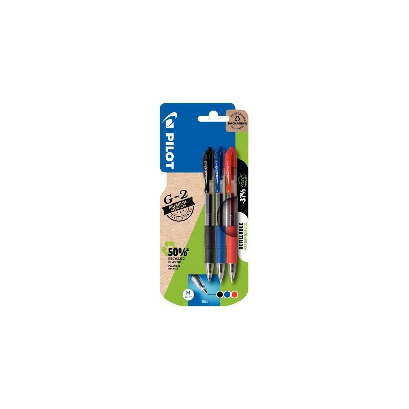 Achetez Blister de 3 stylos G2 assortis 313191021797 G-2 PILOT pas cher sur Ma Rentrée Scolaire Achetez Blister de 3 stylos G2 assortis 313191021797 G-2 PILOT pas cher sur Ma Rentrée Scolaire