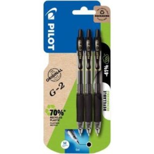 Achetez Blister de 3 stylos G2 noirs 313191021009 G-2 PILOT pas cher sur Ma Rentrée Scolaire