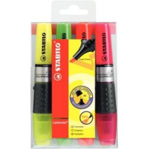 Achetez Blister de 4 surligneurs Luminator assortis 71/4 LUMINATOR STABILO pas cher sur Ma Rentrée ..