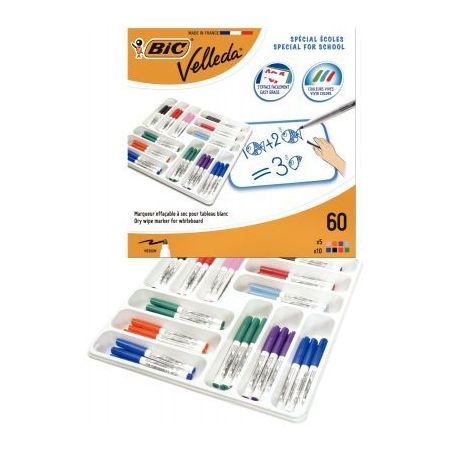 Achetez Classpack 60 feutres Velleda 1741 pointe ogive moyenne 897052 BIC pas cher sur Ma Rentrée S..