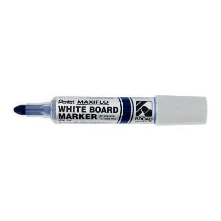 Achetez PENTEL Marqueur effaçable à  sec MAXIFLO pointe ogive extra-large 4 mm. Encre Bleue pas c..