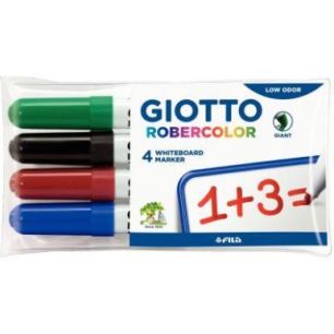Achetez Etui 4 marqueurs tableau blanc pointe ogive 7mm assortis F413700 GIOTTO pas cher sur Ma Rent..
