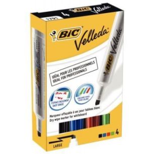 Achetez BIC Velleda 1791 Feutre pour Tableau Blanc Effaçable à  Sec Pointe Large Biseautée - Cou..