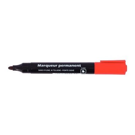 Achetez Marqueur permanent pointe ogive 3mm rouge 28209 pas cher sur Ma Rentrée Scolaire