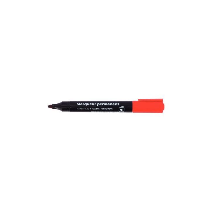 Marqueur permanent pointe ogive 3mm rouge 28209