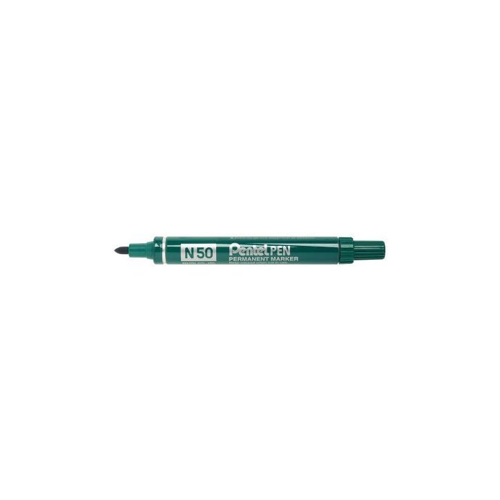 Marqueur permanent pointe ogive base alcool vert N50-D PENTEL