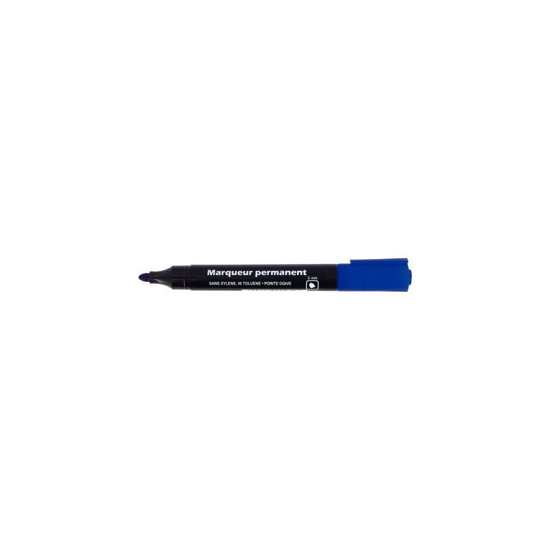 Achetez Marqueur permanent pointe ogive 3mm bleu 28206 pas cher sur Ma Rentrée Scolaire