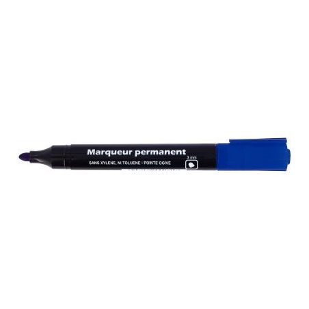 Achetez Marqueur permanent pointe ogive 3mm bleu 28206 pas cher sur Ma Rentrée Scolaire