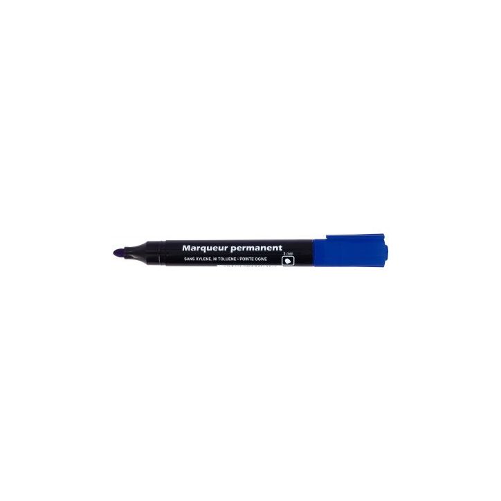 Marqueur permanent pointe ogive 3mm bleu 28206
