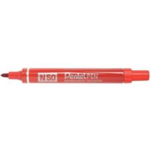 Achetez Marqueur permanent pointe ogive base alcool rouge N50-B PENTEL pas cher sur Ma Rentrée Scol..
