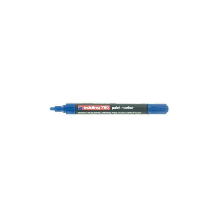 Marqueur peinture permanente E 790 pointe ogive bleu 4185003 EDDING