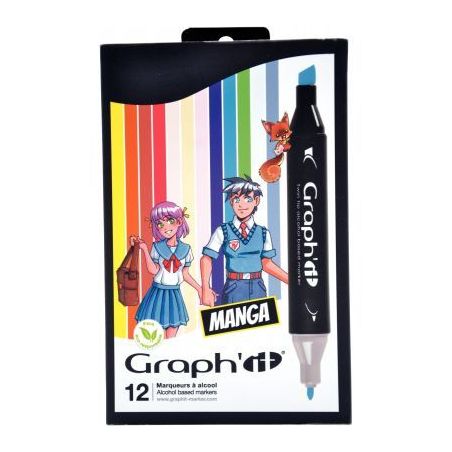 Achetez Pochette de 12 markers graph'it manga GI00126 pas cher sur Ma Rentrée Scolaire