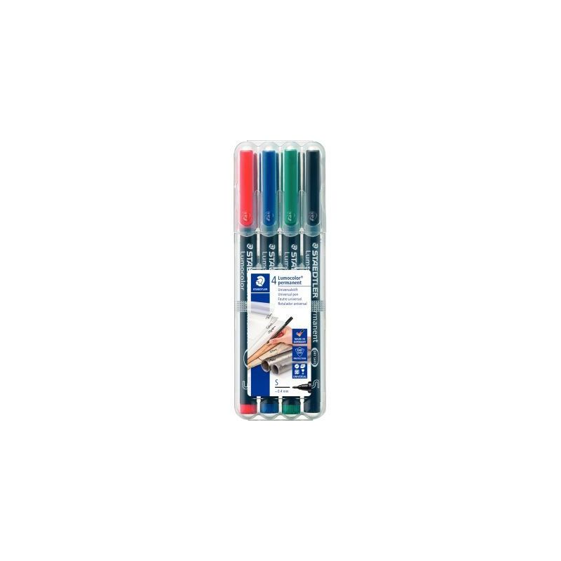 Achetez STAEDTLER Pochette de 4 feutres multi-usages LUMOCOLOR Encre permanente assortis. Pointe sup.. Achetez STAEDTLER Pochette de 4 feutres multi-usages LUMOCOLOR Encre permanente assortis. Pointe sup..
