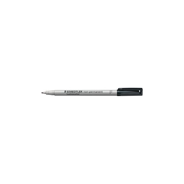 STAEDTLER Feutre multi-usages pour support lisse LUMOCOLOR Encre noire non permanente Pointe fine de 0,6m