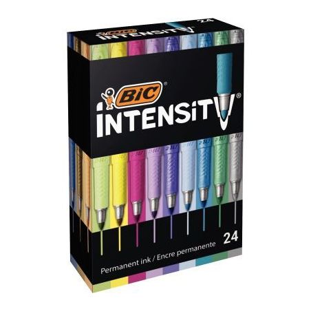 Achetez Boîte de 24 marqueurs permanents Intensity 992731 BIC pas cher sur Ma Rentrée Scolaire