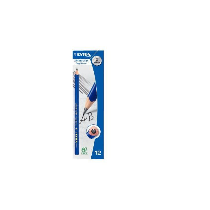 Boite de 12 crayons graphite B d'initiation à  l'écriture L1730101 LYRA