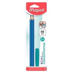 Achetez Blister de 2 crayons embout relax 854400 KIDY LEARN MAPED pas cher sur Ma Rentrée Scolaire