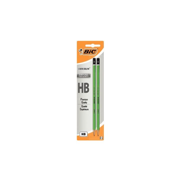 Blister de 2 crayons graphite Critérium HB 861133 BIC
