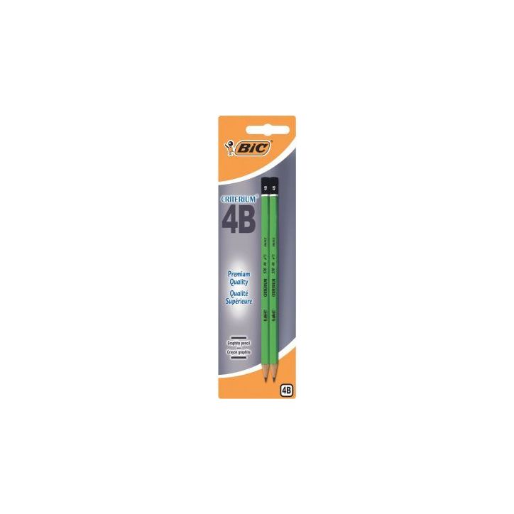 Blister de 2 crayons graphite Critérium 4B 861130 BIC