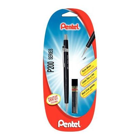 Achetez Blister de 1 portemine P200 0,5mm + mines offertes 920501 PENTEL pas cher sur Ma Rentrée Sc..