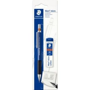 Achetez Blister de 1 portemine Mars Micro 0,5mm + mines offertes 7755BK25DA STAEDTLER pas cher sur M..