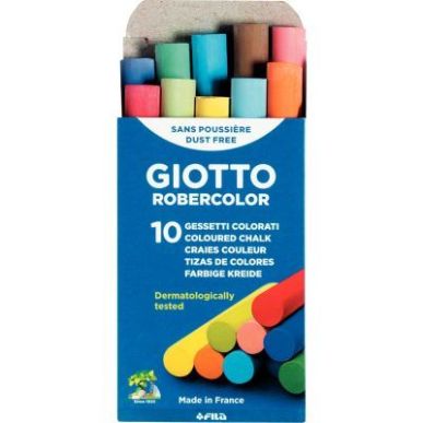 Achetez Boîte de 10 craies enrobées  assortis F538900 GIOTTO pas cher sur Ma Rentrée Scolaire