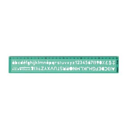 Achetez MAPED Trace-lettres en polystyrène Vert, Longueur 30 cm, hauteur des caractères 8 mm pas c..