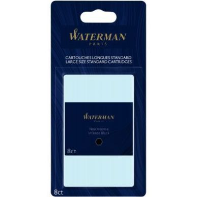Achetez Blister de 8 cartouches longues Waterman noires S0712991 WATERMAN pas cher sur Ma Rentrée S..