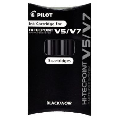 Achetez Etui de 3 recharges pour V5/V7 rechargeable noir 4902505444432 PILOT pas cher sur Ma Rentré..