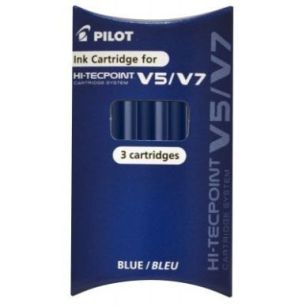 Achetez Etui de 3 recharges pour V5/V7 rechargeable bleu 4902505444456 PILOT pas cher sur Ma Rentré..