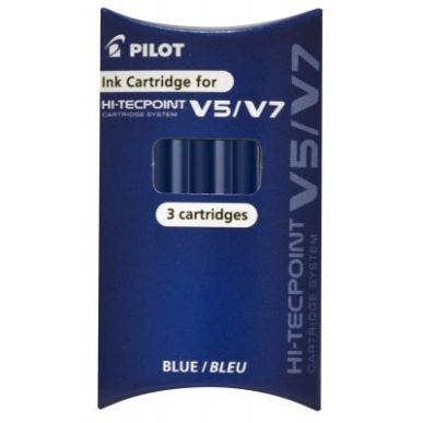 Achetez Etui de 3 recharges pour V5/V7 rechargeable bleu 4902505444456 PILOT pas cher sur Ma Rentré..