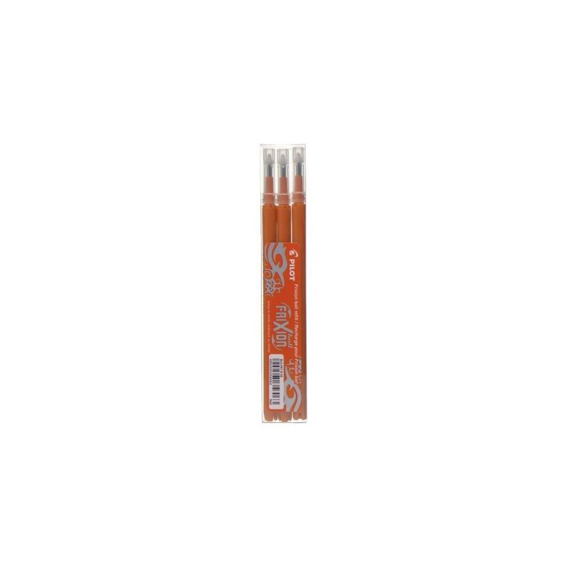 Achetez PILOT Set de 3 recharges pour roller FriXion Ball. Pointe moyenne 0,7 mm. Encre Orange pas c..