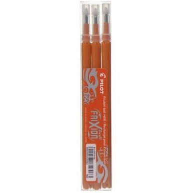 Achetez PILOT Set de 3 recharges pour roller FriXion Ball. Pointe moyenne 0,7 mm. Encre Orange pas c..