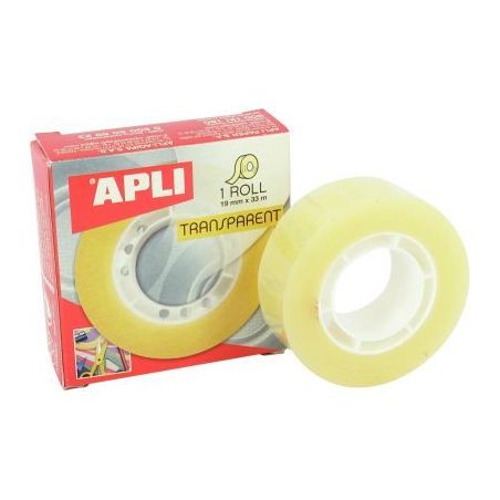 Achetez Rouleau adhésif transparent 19 mm x 33 m 14889 APLI pas cher sur Ma Rentrée Scolaire